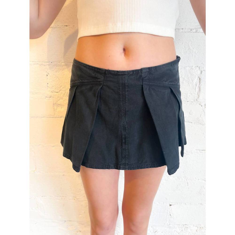 Free People Black Skort
